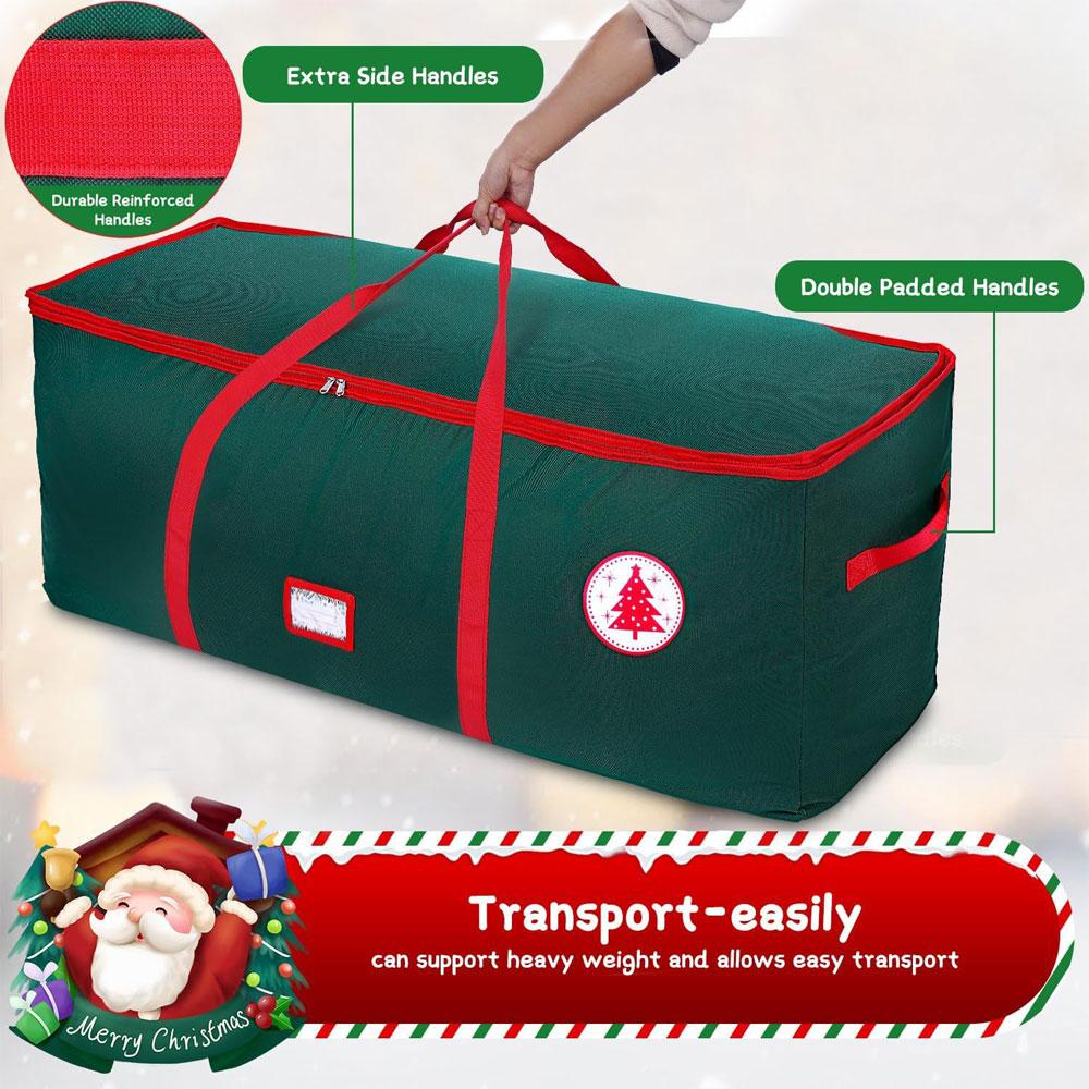 Must-Have Christmas Tree Storage Bag Waterproof Fabric with Reinforced Handles Easy Carrying Xmas Tree Christmas Decor Essential
