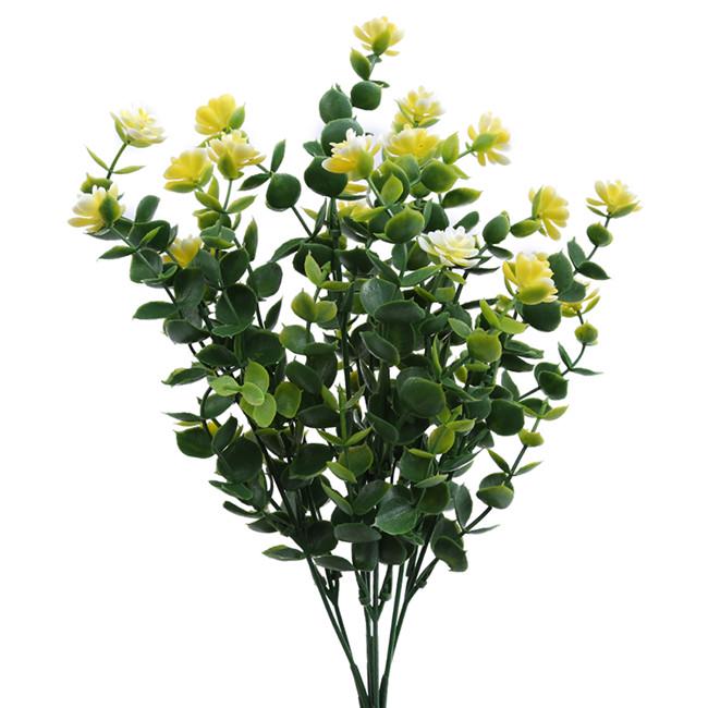 2Pcs Simulation Flower Artificial Milan Grain Plastic Flower Wedding Party Garden Home Decoration