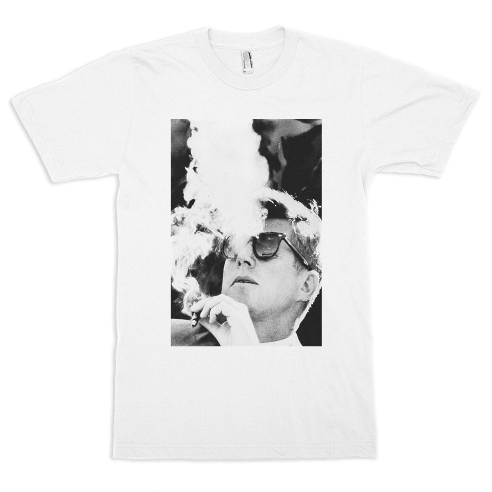 John F. Kennedy Smoking T-Shirt, Men s and Women s Sizes (drsh-157) XL