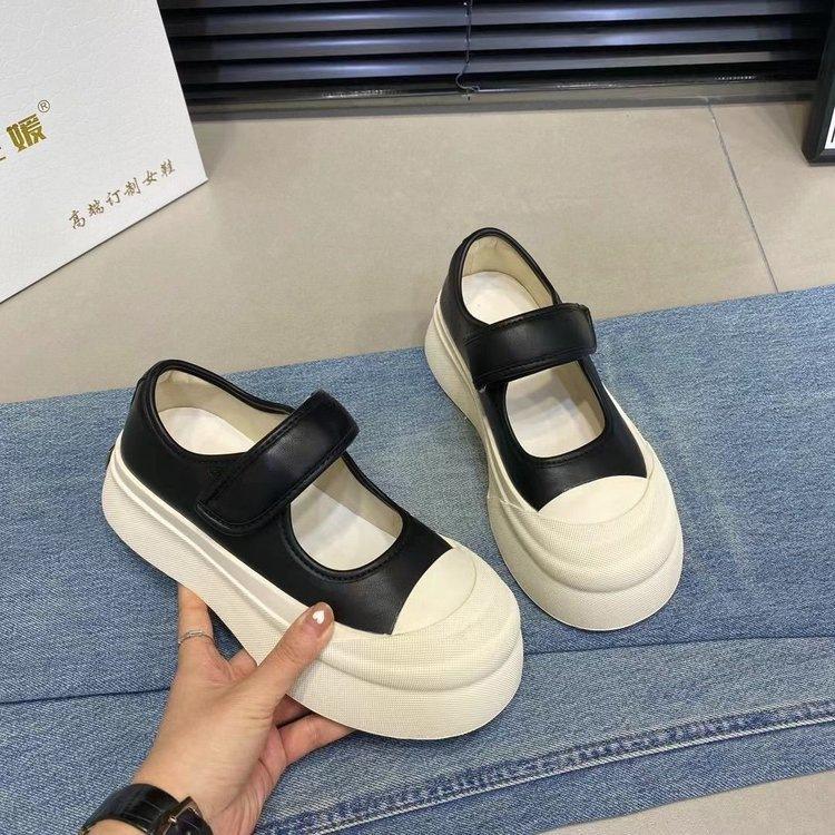 2025 Spring New Soft Girl Lolita Jk Japanese Single Shoes Platform Heightening Loafers Mary Jane Small Leather Shoes Women