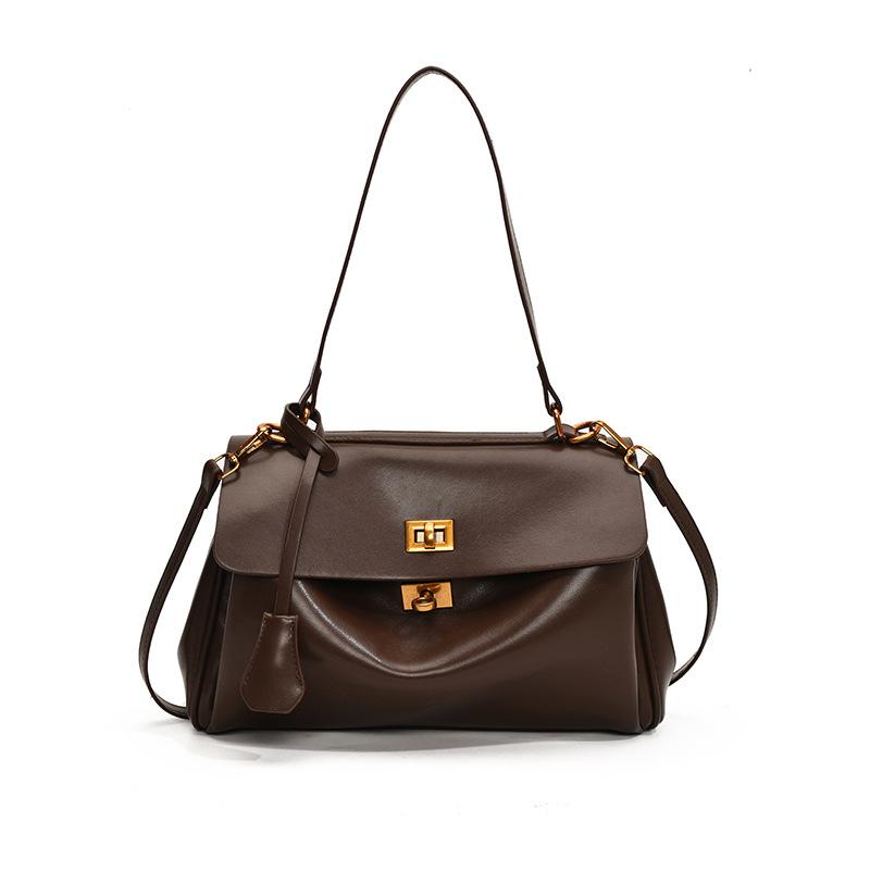 

Сумка большой вместимости женская универсальная новая повседневная сумка-мессенджер на плечо large кофейный