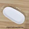 Zhebu 6.5-inch White Ceramic Bone/Towel Dish