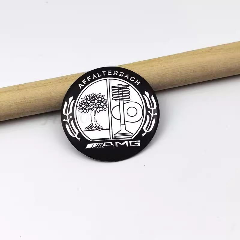 4 Stück 56mm Auto Radmitte Nabenkappe Aufkleber Zubehör Für Mercedes Benz Brabus AMG Smart Maybach W205 W203 W206 W108 W124 W126