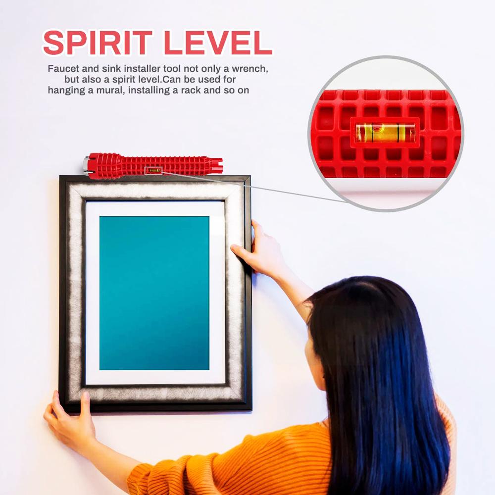 8 In 1 Multi Key Flume Magic Wrench Sink Plumbing Tools Magic Wrench 8 In 1 Multifunctional English Key Plumbing Wrench Tool