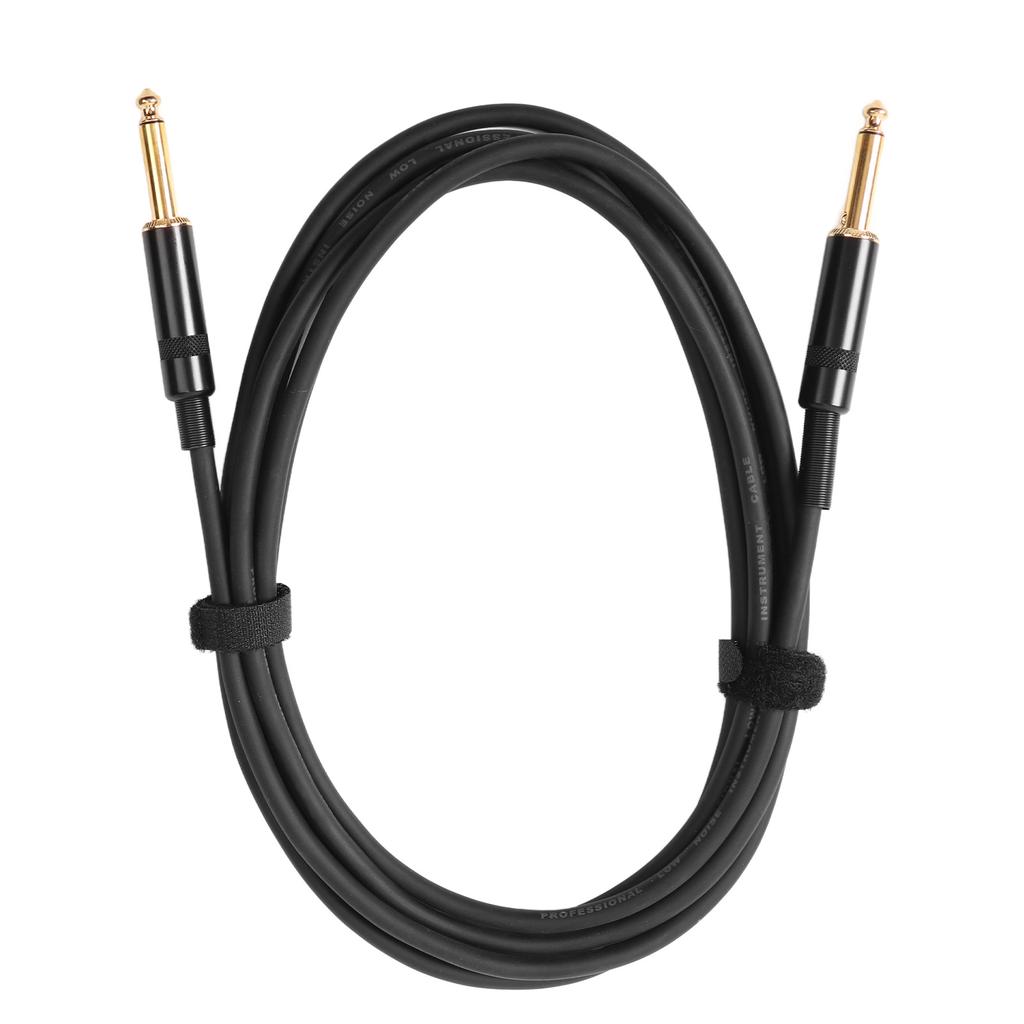 Electric Guitar Silent Cable Noise Reduction Audio Mute Cable Bass Speaker Connection Cord 3 Meter Double Straight Plug