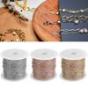 DIY Jewelry Accessories 10meters Cross O Flat Chain Spool Bulk for Bracelet Necklace Extender