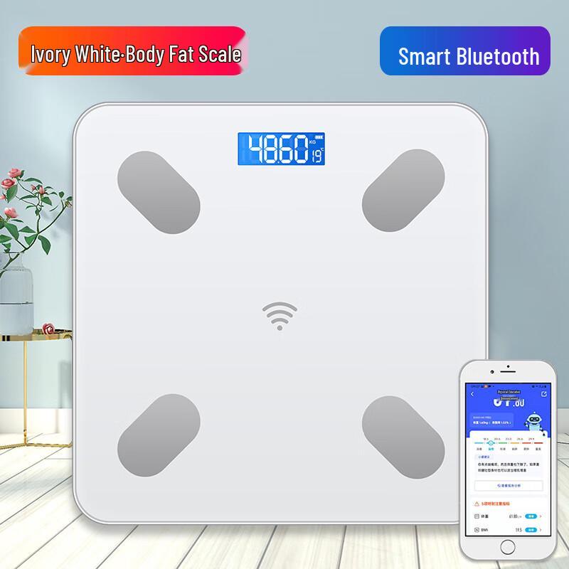 Jinmiao Smart Bluetooth Body Fat Scale with Solar Charging