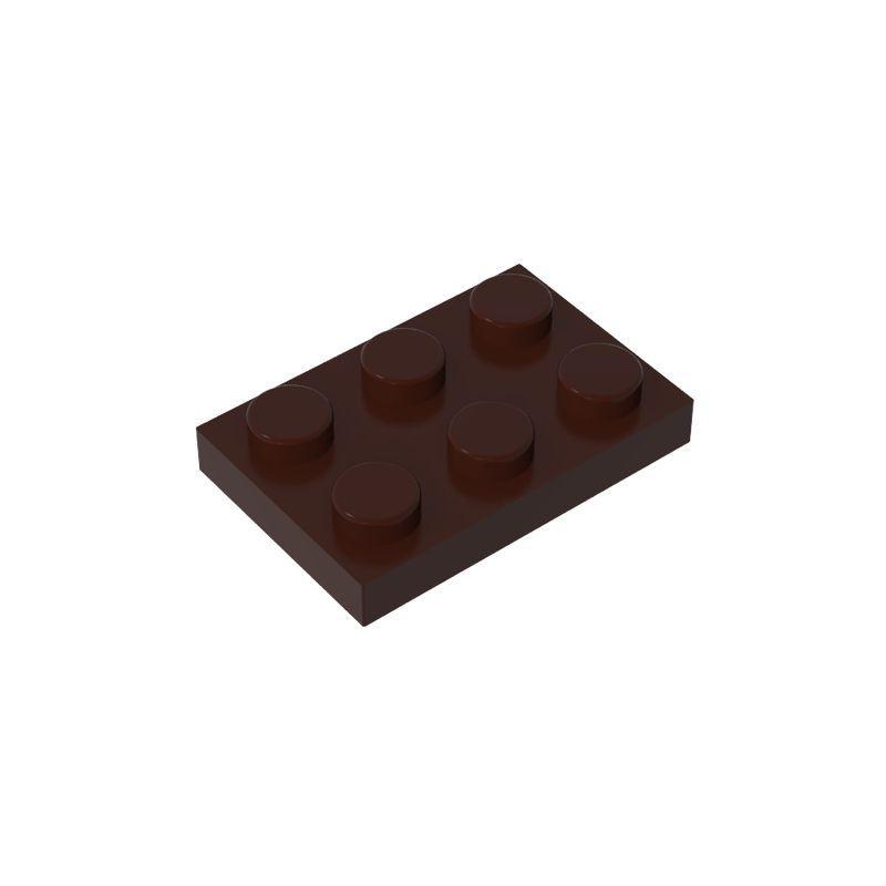 50PCS PLATE 2x3 DOTS Compatible with 3021 MOC Colors Galore Self-Locking Bricks Building Blocks Toys Accessories