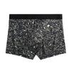 Men's Printed Underwear Comfortable and Breathable Elastic Flat Underwear Square Underwear