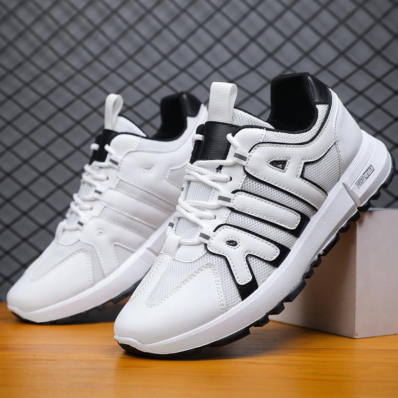 

Couple shoes spring and summer 2025 new men s lace-up casual shoes trendy versatile mesh sneakers 44