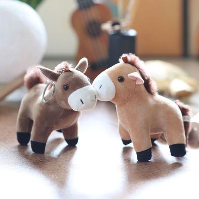 Cute Cartoon Plush Horse Keychain Hanging Decoration Little Horse Keychain  Jewelry Accessories