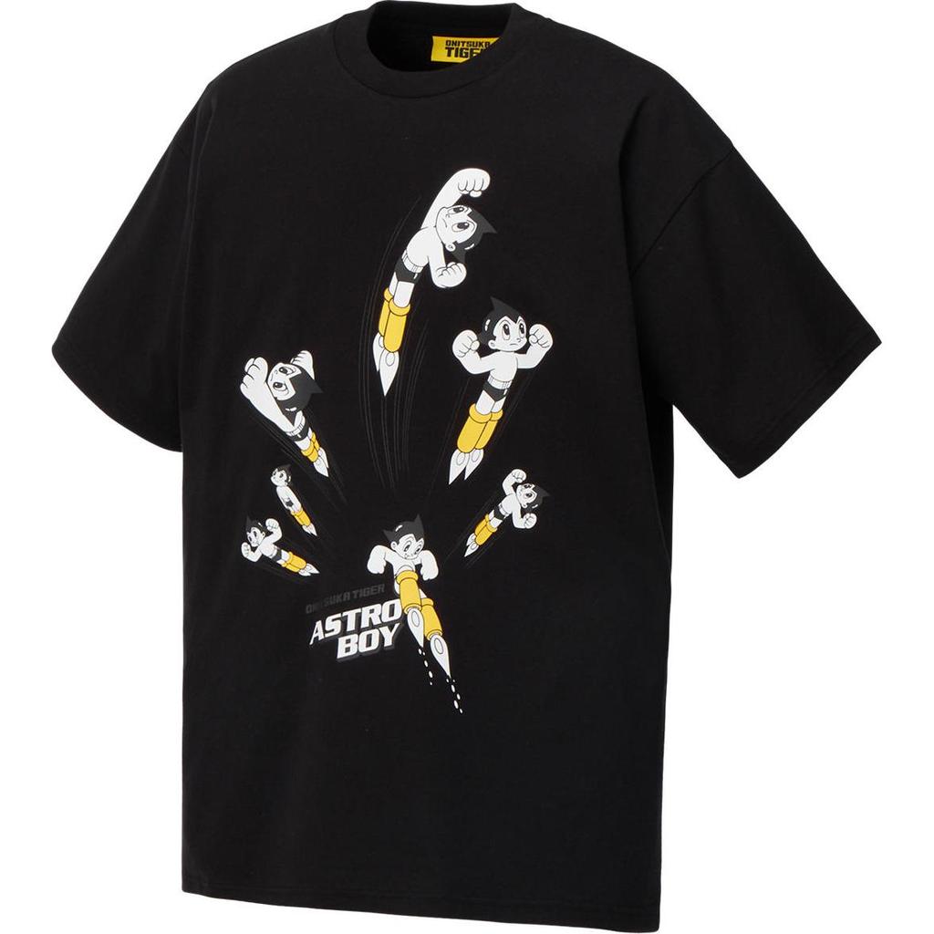 New Onitsuka Tiger X Astro Boy FW24 T Shirt Unisex Black 2183B513-001