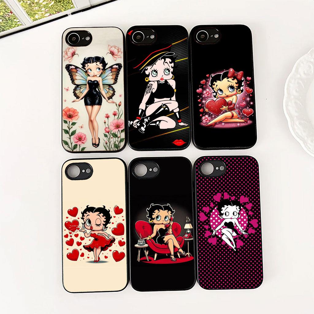 Anime B-Bettys Lovely B-Boops Phone Cover Soft Case for Xiaomi Redmi 15 15C A4 A5 9A 9C NFC Note 9 8 9T 5G Casing