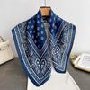 Spring and Autumn New Korean Small Square Scarf Women's 71 Cotton and Linen Versatile Small Scarf Neck Shirt Decorative Silk Scarf