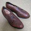 60s-70s Vintage/Allen Edmonds Turf-Skos/Pigskin/Boarhide U-Tip Leather Shoes/9.5C/26.5-27.0/Brown/