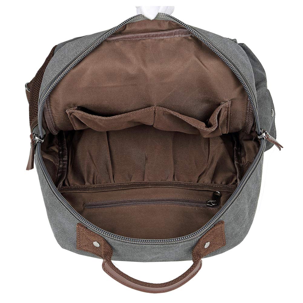 Kropp En Skulder Crossbody A4 Kompatibel med 13 Tommer [Mygreen] Veske, Veske, Veske, Oppbevaring, PC, Canvas, Pendling, Reise, Herre (L/Brun)