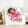 Dora Explorer Blanket Durable Comfort Suitable for Office Sofa Picnics Four Seasons Multipurpose Warmthful Decor Best Holiday Gift for Friends Family