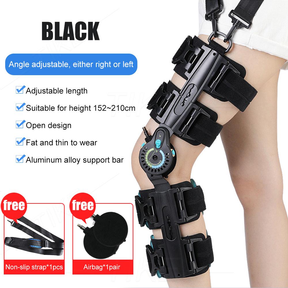 Adjustable Hinged Knee Brace ROM Knee Immobilizer Brace Leg Braces Orthopedic Patella Orthosis For Postoperative Recovery