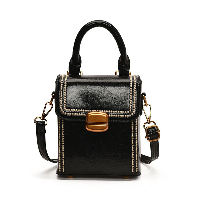 

Маленькая сумка женская новая модная универсальная сумка для мобильного телефона подарок для девочек на плечо сумка-мессенджер чёрный