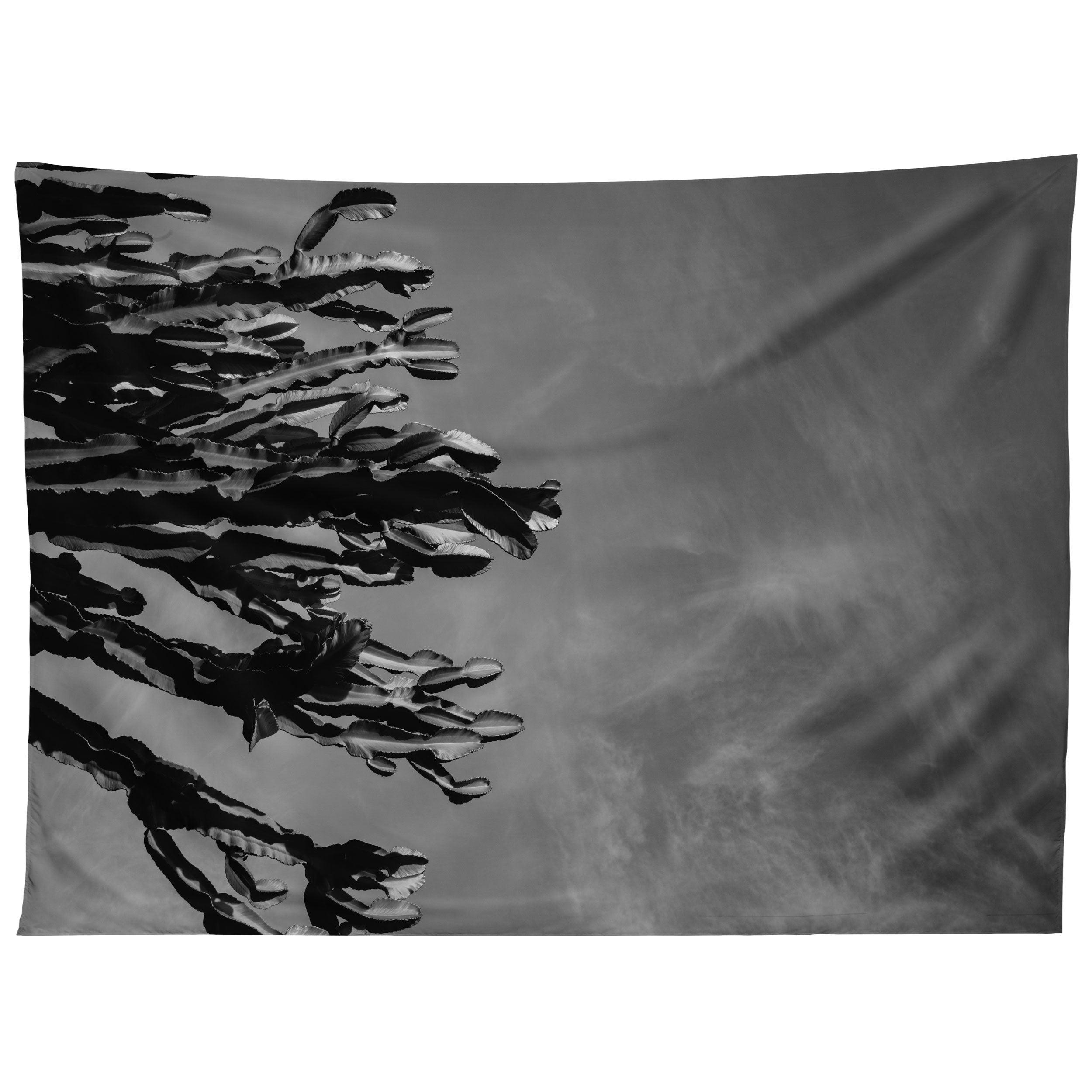 MONOCHROME CACTUS SKY tapestry 75x100
