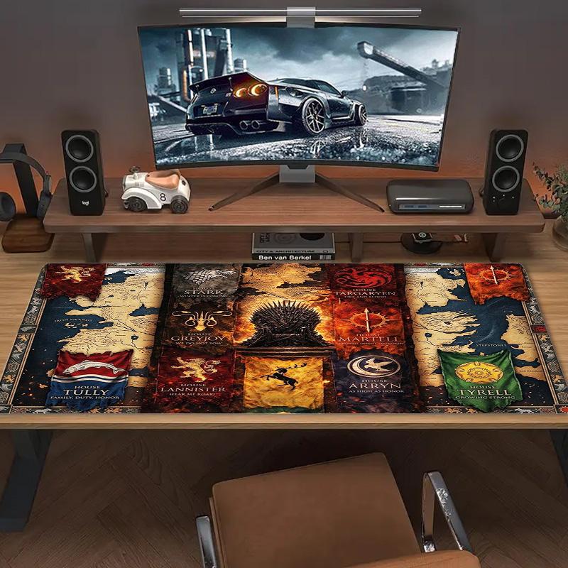 House of Dragon Color Mouse Pad Large Gaming Table Cushion Non-slip Laptop Tablet Big Mousepad XXL Mat Mini PC Playmat With Lock edge