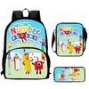 Digitale Bausteine Numberblocks Schultasche Hochauflösend Multifunktional Oxford Leichter Rucksack