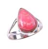 Natürlicher Rhodochrosit Edelstein Handgefertigt 925 Massiv Sterling Silber Ring Gr.8 I9m41