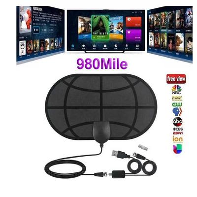Powerful 25DB High Gain Digital TV Antenna For 4K Ultra HD Reception With 980 Miles Range Booster