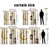 2pcs Crescent Star & Lantern Printed Curtains   Perfect for Ramadan/Eid Window Decor   Home Living Room Bedroom Decor   Rod Pocket