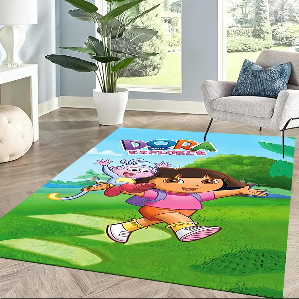 Dora Explorer Area Rug Perfect for Study room Dining Room Dormitory Living Rooms Antislip Carpet Anime Office Decor Birthday/Christmas Gift
