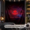 TapestryNottingham Forest FC Custom Name Text Personalized Wall Hanging Tapestry Home Wall Decor