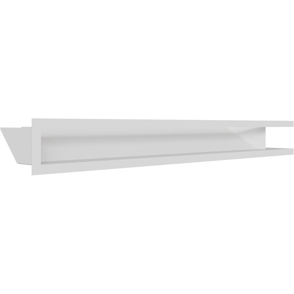 Fireplace grille KRATKI LUFT White 9x80x40 Left Ventilation Set 3 pcs