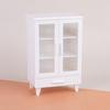 White Mini Cabinets 1/12 Scale Dollhouses Furniture Modern Kitchen Storage Shelves For Miniature Displays