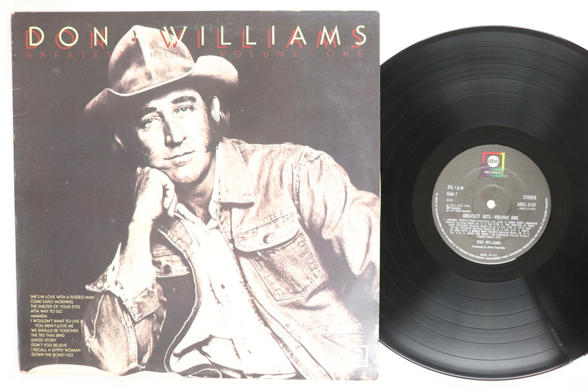 

Виниловая пластинка DON WILLIAMS Greatest Hits Volume One ABCL5147 ABC Records Великобритания Кантри/Фолк Б/у