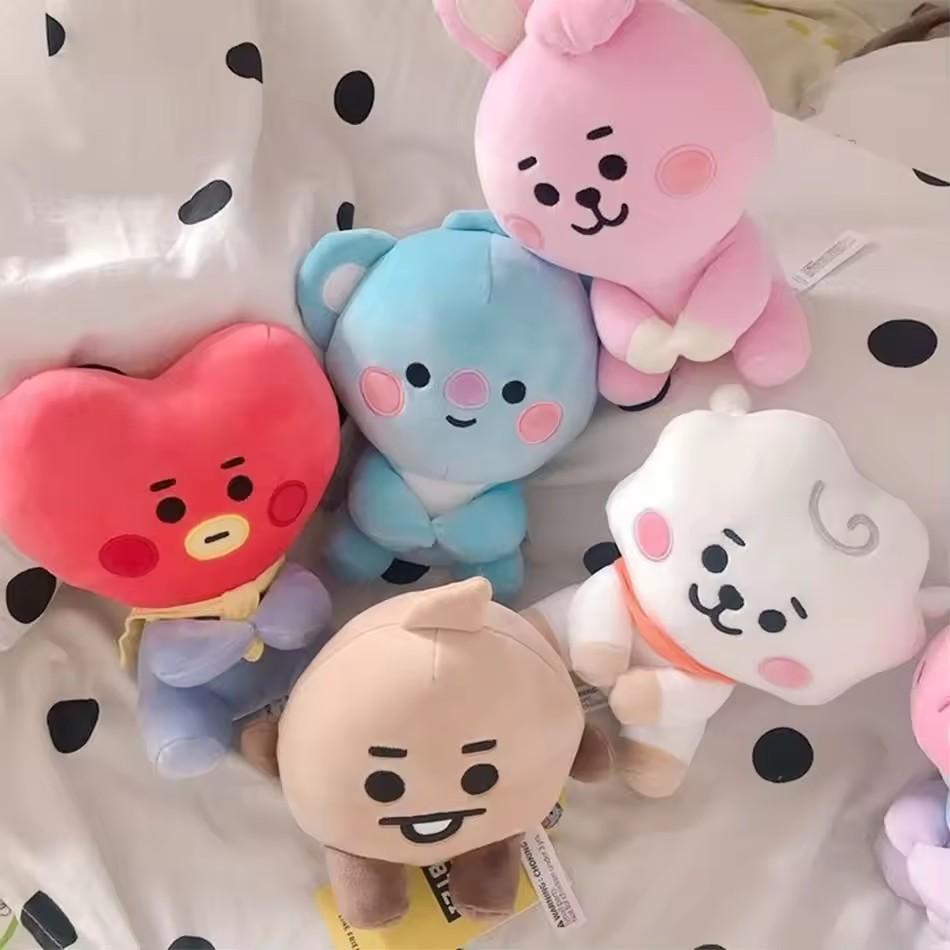 Kawai B-T-21 Plush Toy Tata Koay Shooky Mang Cooky Cartoon Animal Backpack Key Mobile Phone Pendant Office Toys Friend Gifts