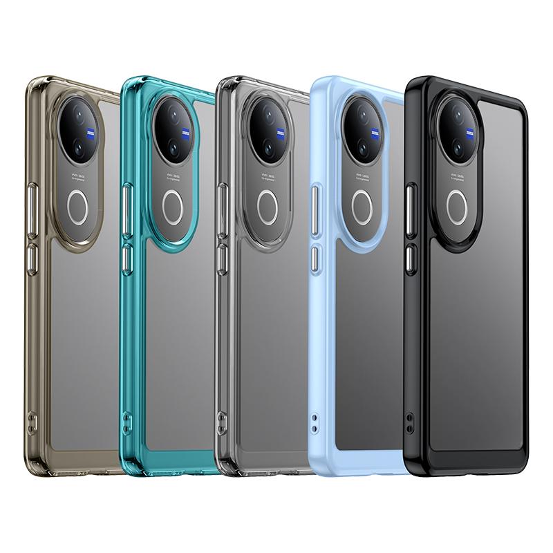 For Vivo V50 Clear Case Vivo V50 Cover Coque Fundas Hard Translucent Soft Edge Shockproof Phone Bumper For Vivo V50