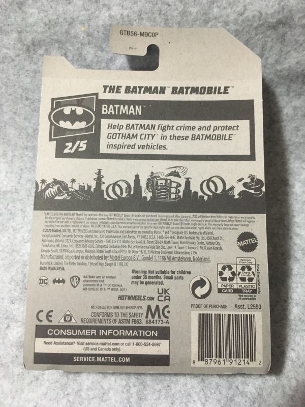 Hot Wheels THE BATMAN BATMOBILE GTB56