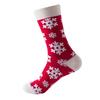 Creative Christmas Socks Cartoon Snow Tree Mid-Calf Cotton Blend Casual Men Women