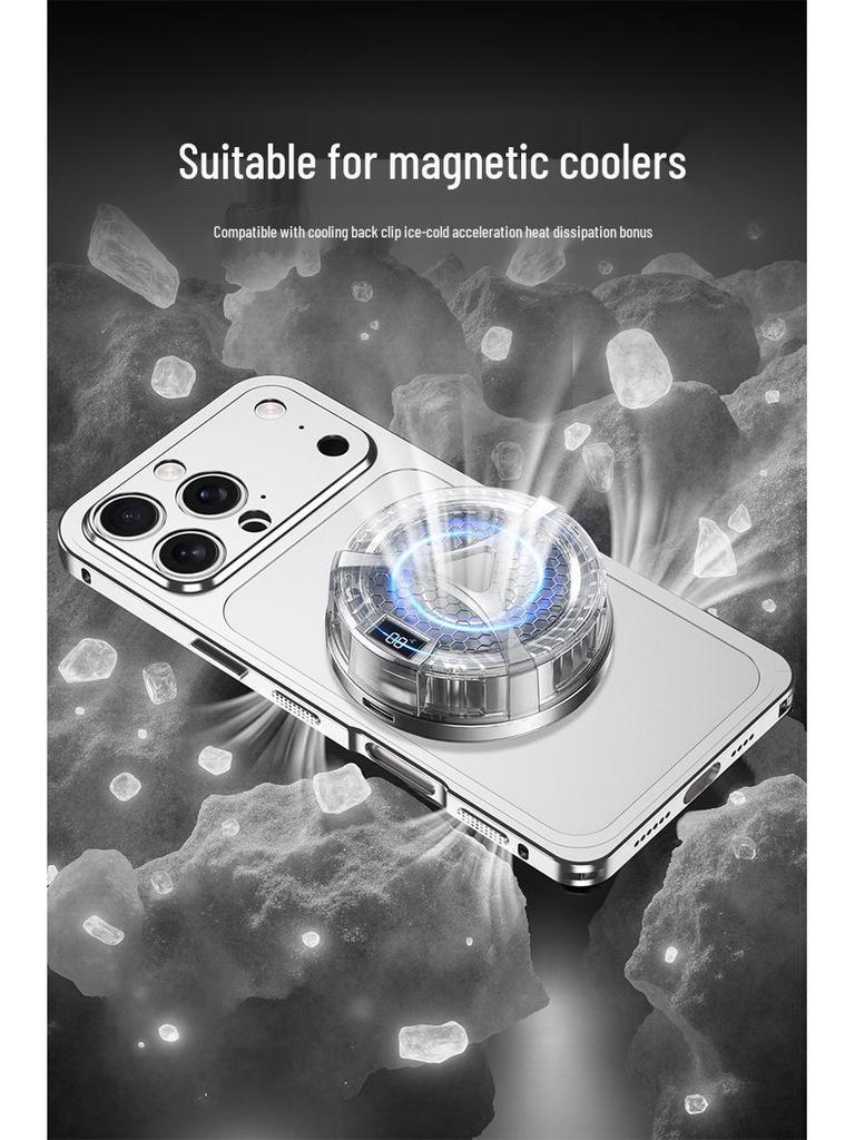 Seahorse Buckle Edge Frame with Metal Back Sticker for Apple 16 Pro Max/15 Pro/14 Pro – Instantly Transforms to Model 17