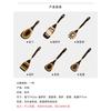 Retro Gradient Wood Kitchen Utensil Set, Non-stick Wooden Spatula Rice Spoon Pasta Spoon Colander Spoon, Heat Resistant Cooking Tool for Home Kitchen