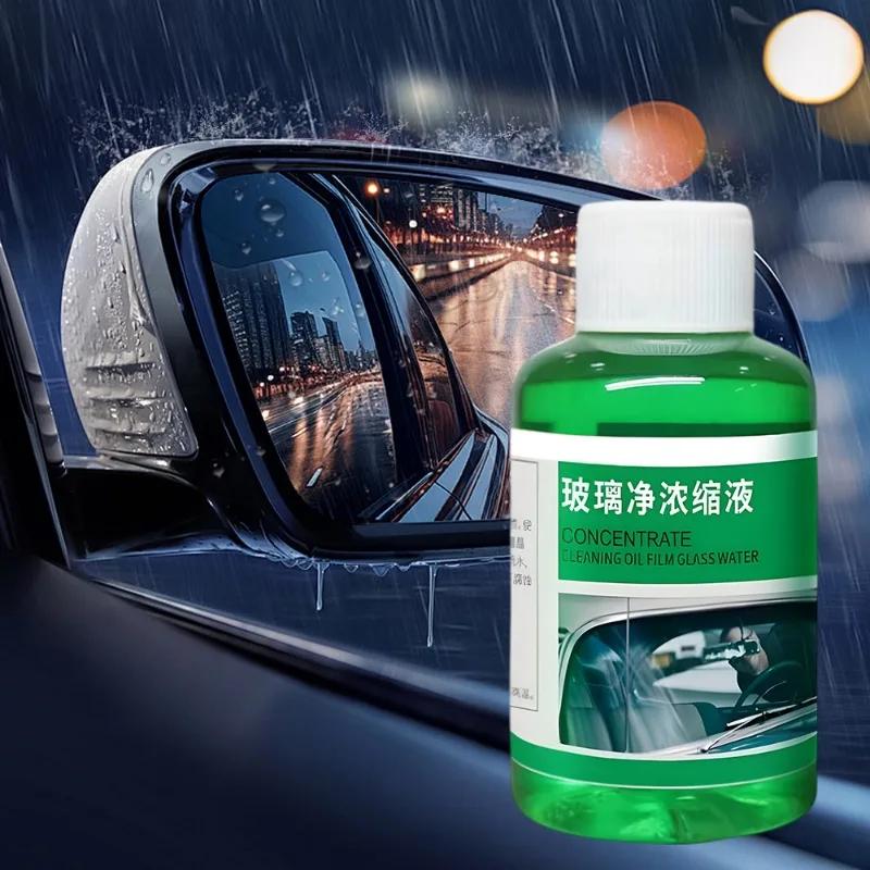 2pcs/set Car Glass Oil Film Remover Concentrated Windshield Cleaner Quick Cleaning Liquid Automobile Glass Coating Maintenance