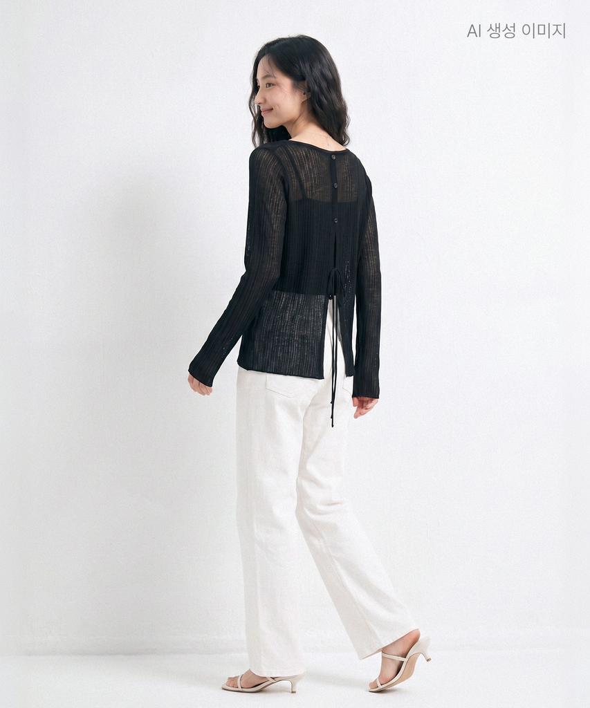 ROEM White Wide Denim Pants Rmtjg26Rt1