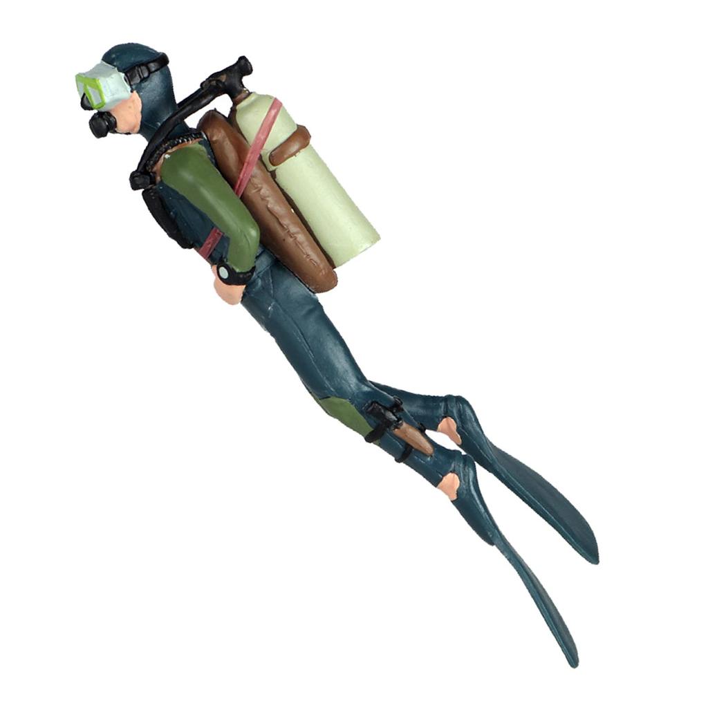 Miniature Diver Action Figure Scene Ornaments Oceans Pavilion Aquarium Decoration Accessories 3D
