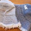 Women's Denim Distressed Fisherman Hat, Summer Breathable Denim Bucket Hat, Sun Protection Thin Washed Sun Hat Universal Headwear