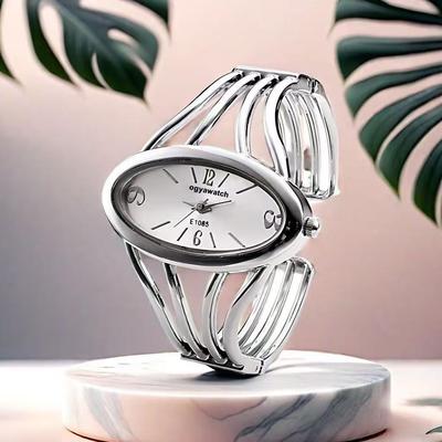 Orologio ogyawatch Marca Moda Lusso Quadrante Rotondo Orologio da Polso al Quarzo da Donna Bracciale Orologio da Donna