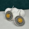 Retro Tibetan Earrings Ethnic Style Versatile Nepalese Niche Earrings Jewelry Stud Earrings Women