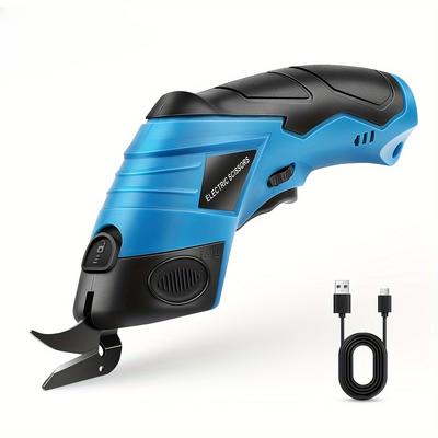Elektrische Thermo-U-Präzisions-Stoffschere mit USB-Aufladung – vielseitiges Hand-Elektrowerkzeug zum Schneiden von Kleidung, Karton, Teppich und Kunstleder