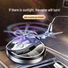High-End Solar Airplane Car Freshener: Long-Lasting Fragrance Console Ornament for Men