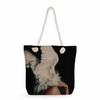Flower Woman Print Thick Rope Single-shoulder Beach Bag 7213