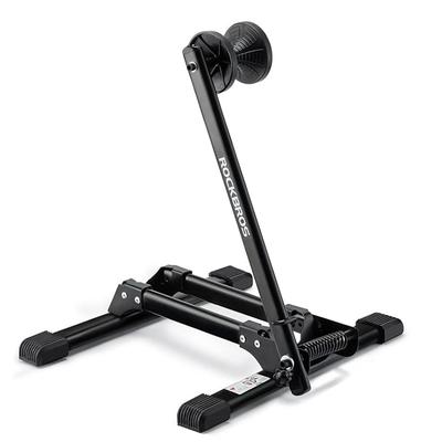 Bicycle Stand for the Front Wheel, Stable, Foldable, Black